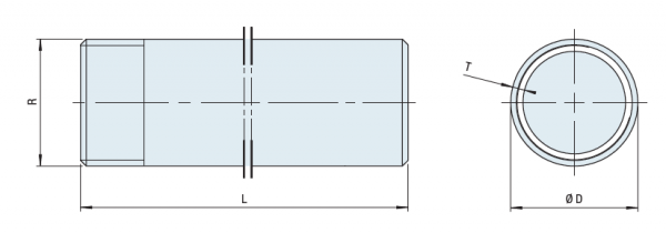 Anschweißnippel 3/8" x 30 mm
